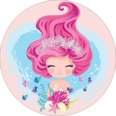 Imagem de Painel Redondo 3D Sublimado Sereia Frd-3166
