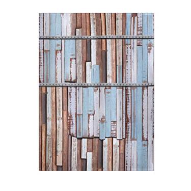 Imagem de Cobertor rústico grande, design náutico, longas pranchas de madeira com desenhos de árvores, parafusos enferrujados, estampa de arte em estilo country, cobertor micro-Fleece ultra macio e confortável