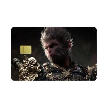 Imagem de Película Adesiva Holográfica 3D Black Myth Wukong Para Cartão De Crédi