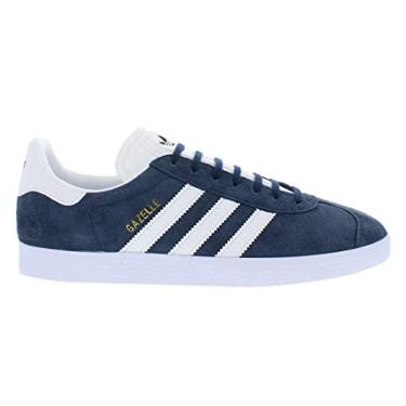 Imagem de adidas Tênis masculino Gazelle Indoor, Azul-marinho/branco/dourado azul metálico, 41