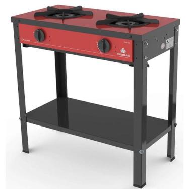 Imagem de Fogão Progás Vermelho 2 Queimadores Simples PRGE-200 GOURMET, Vermelho
