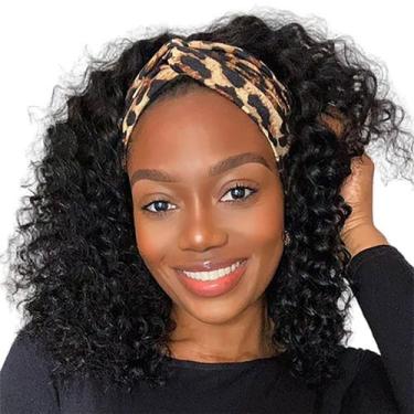 Imagem de Peruca com faixa de cabeça XSY Deep Wave 100% cabelo humano, grau 10A,