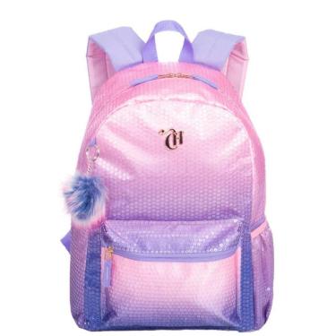 Imagem de Mochila Grande Capricho Paetê - Rosa Lilás