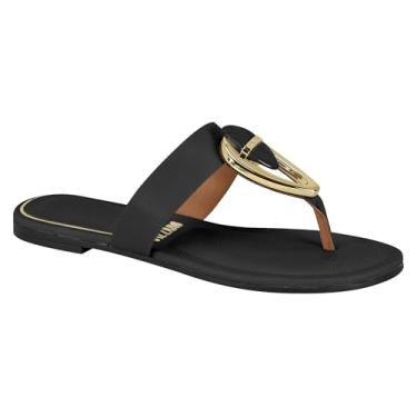 Imagem de Rasteirinha Feminina Vizzano (Preto, BR, Adulto, Numérico, 40)