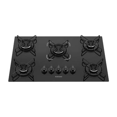 Imagem de Cooktop 5 Bocas Essencial Itatiai Mesa De Vidro à Gás Bivolt Preto