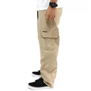 Imagem de Calça Your Face Regular Cargo Urban Skate Cáqui-Unissex