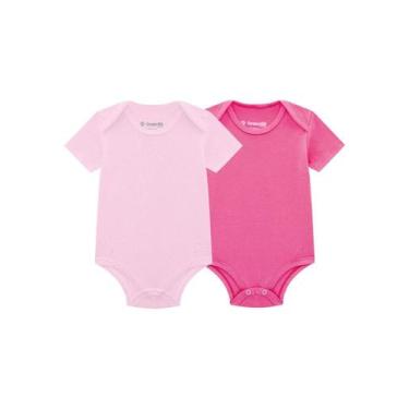 Imagem de Kit de bodies bebê unissex com cor lisa Brandili Baby, P, Multicolor
