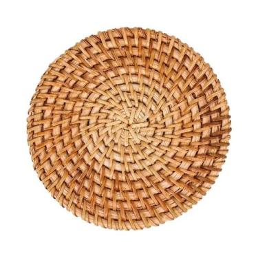 Imagem de Sousplat De Rattan Artesanal Antiderrapante E Isolante Térmico Criativ