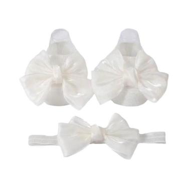 Imagem de Meias Respiráveis antiderrapantes Para Bebês Meninas Com Faixas De Cab