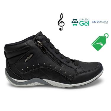 Imagem de Tênis Kolosh Abotinado botinha cano alto feminina C3671 - Feminino-Feminino