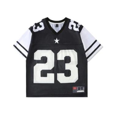 Imagem de Camiseta Casual Feminina De Verão Y2K Com Decote Em V, Estilo Retro Hi