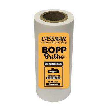Imagem de Bopp Brilho Para Laminação A4 Ofício 23cmx200m Cassmar 01 Un