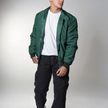 Imagem de Jaqueta Masculina 100 Poliéster Lisa Estilo Americana Colegio Escola D