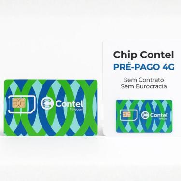 Imagem de Chip Contel Pré Pago 4g Ativação Rápida Sem Fidelidade