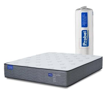 Imagem de Colchão Casal Probel Molas Ensacadas 138x188x30 Day Springs A Vácuo Branco/cinza