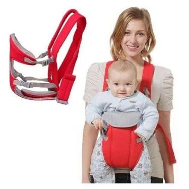 Imagem de Canguru para Bebê Ergonômico 6 Posições Confortável com Apoio Lombar -
