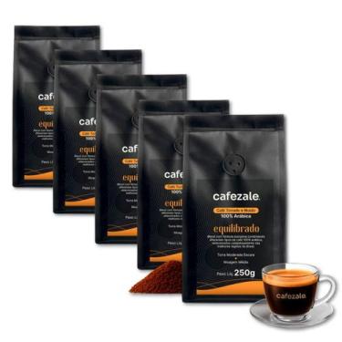 Imagem de Café Cafezale Equilibrado Moído Kit 5 Pacotes de 250g
