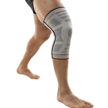 Imagem de N1 Sport Joelheira Training Cinza GG Knit 3D Compressão Graduada Estab
