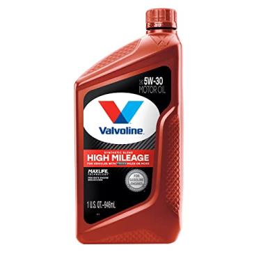 Imagem de Óleo de motor de mistura sintética Valvoline de alta quilometragem com tecnologia MaxLifeValvoline 1 QT VV1556