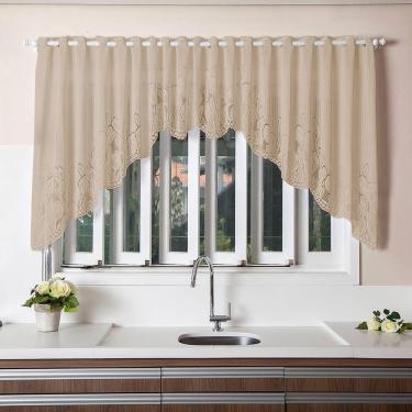 Imagem de Cortina De Renda Para Cozinha Cascata Clássica - Interlar