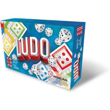 Jogo de Ludo Clássico Tabuleiro Em Mdf Maninho