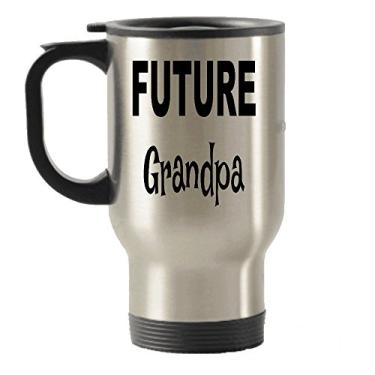 Imagem de Future Grandpa Gifts – Caneca de viagem Future Grandpa – Copos isolados para viagem – Ideias de presente para o vovô – de aniversário para o vovô – Adicione ao conjunto de caixa de presente