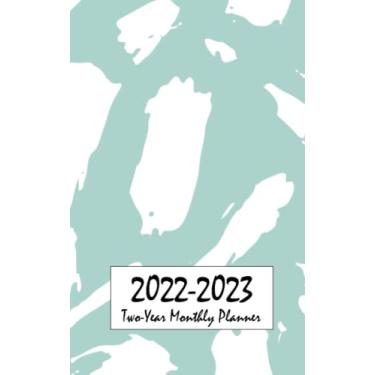Imagem de 2022-2023 Two-Year Monthly Planner: 24 months monthly planner for 2 years, small size 5x8", green art line cover 4 (January 2022 up to December 2023) : Appointments / Organizers / To Do List