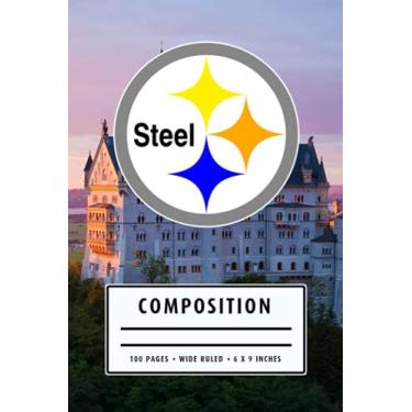 Imagem de To Do List Planner Composition: Pittsburgh Steelers Notebook American Football Wide Ruled - Christmas, Thankgiving Gift Ideas Type #15