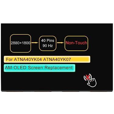Imagem de Substituição de tela ATNA40YK04 ATNA40YK04-0 ATNA40YK07 ATNA40YK07-0 para Asus Zenbook 14 UM3402 UX3402 2022 M3400 M3400QA M3401Q M7400QC 3400PA Painel de exibição OLED X3400PA 35.6 cm 2.8K 40 pinos
