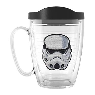 Imagem de Tervis Copo de viagem Star Wars Stormtrooper Made in USA com isolamento térmico de parede dupla mantém as bebidas frias e quentes, caneca de 473 ml, clássica