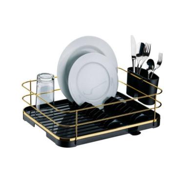 Imagem de Escorredor De Louças Em Plástico Originale Future Branco e Cromado