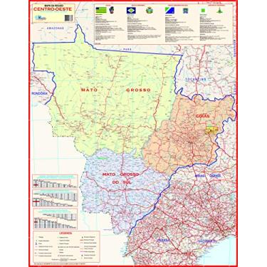 Imagem de MAPA DA REGIÃO CENTRO OESTE DO BRASIL - POLÍTICO
