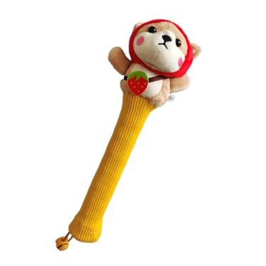 Imagem de YIJU Capa para cabo de raquete de badminton, capa fofa para jogadores ativos, absorção de suor, capa protetora para raquete de tênis, Morango