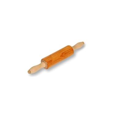 Imagem de Rolo Com Cabo Giratório Madeira para Massa Pizza