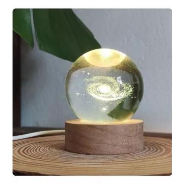 Imagem de Luminária De Esfera Cristal Universo Cristal Usb - MinyMix
