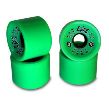 Imagem de Roda Skate Long E Simulador De Surf 70 Mm 83a - Like, Verde, Unissex, 