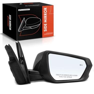 Imagem de A-Premium Espelho retrovisor elétrico lateral do passageiro compatível com Chevrolet Equinox 2018-2023 e GMC Terrain - Espelho retrovisor externo preto dobrável manual aquecido, com seta e detecção de