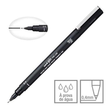 Imagem de Caneta Técnica Nankim Uni Pin Fine Line Preto - Uni-Ball, 0.4
