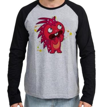 Imagem de Camiseta Manga Longa blusa Happy Tree Friends Flakey - Empório Dutra, 