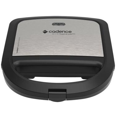 Imagem de Sanduicheira Toast e Grill Prime Cadence SAN615 Preto e Inox, 220 Volts