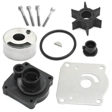 Imagem de DUZFOREI Kit de reparo do impulsor da bomba de água externa 61N-W0078-10-00, substituição para motores Yamaha 2 tempos 30HP C30ELRR C30ELRS C30MLHS C30ELRT, 4 tempos F-25HP, substitui 61N-W0078-13-00