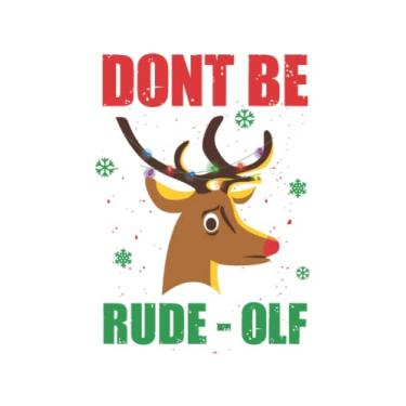 Imagem de Merry Christmas dont be a rude: Christmas Notebook: Dot Grid Jounal ToDo Exercise Book or Diary 6" x 9" (15.24 x 22.86 cm) 120 pages