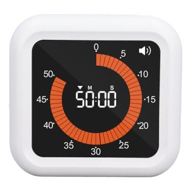 Imagem de Visual Timer, Time Timer Silent Visual Timer Com Stand Recarregável de Back Rountdown Up Timer Digital Timer para o Escritório da Sala de Aula Game Kitchen Office, 3.9x1.4x3.5in
