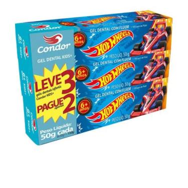 Imagem de Creme Dental Condor Leve 3 Pague 2 - Kit com 11 Pacotes de 3 Unidades.