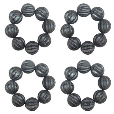 Imagem de Maison Charlo Kit 4 Argolas De Guardanapos Mística Do Oriente Cinza