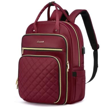 Imagem de Mochila para laptop LOVEVOOK resistente à água de 15,6" com porta USB