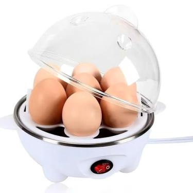 Imagem de Cozedor Elétrico de Ovos, 7 Ovos, 350W, Automático com Luz Indicadora, Branco 220v
