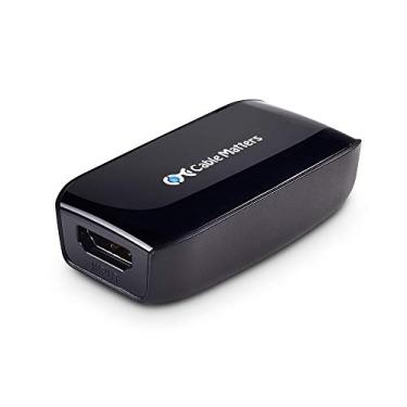 Imagem de Cable Matters Repetidor HDMI ativo (amplificador de sinal HDMI 2.0 fêmea para fêmea) com resolução 4K 60Hz e HDR para leitor de Blu-ray, HDTV, HTC Vive, fone de ouvido Oculus Rift VR e mais