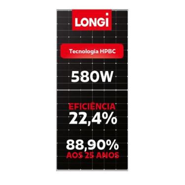 Imagem de Painel Solar LONGI 580W MONO BC