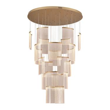 Imagem de Lustre Pendente Astraled Starlit Pl-9852 Dourado Led Bivolt